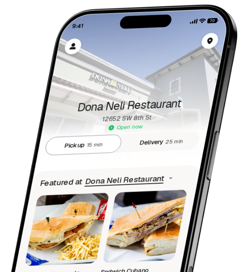 Dona Neli Restaurant app preview