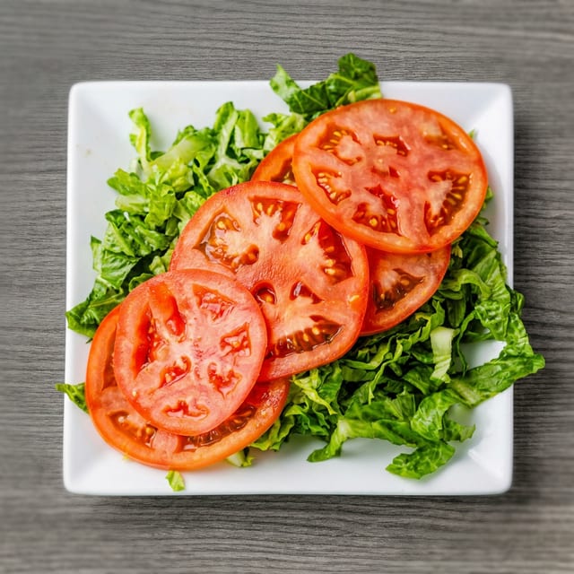 Ensalada De Lechuga Y Tomate.